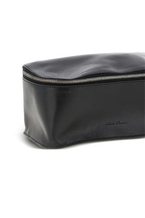 Trousse da bagno in pelle martellata nera RICK OWENS | RR02E1413LGW09